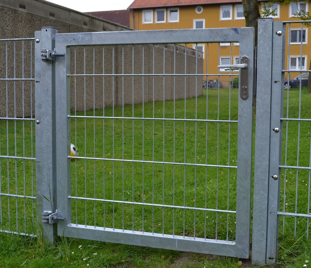 Gartentor Zauntur Premium Fur Stabmattenzaun Breite 125cm X Hohe 180cm Verzinkt Gunstig Kaufen