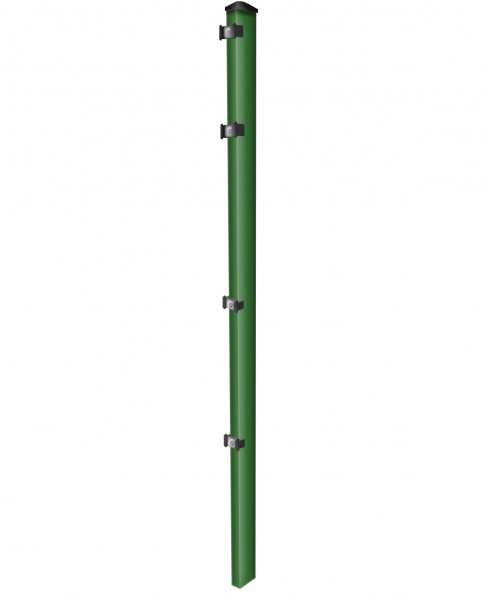 Pfosten einzeln / Grün / für Zaunfeld 103cm (150cm) / incl. Zubehör